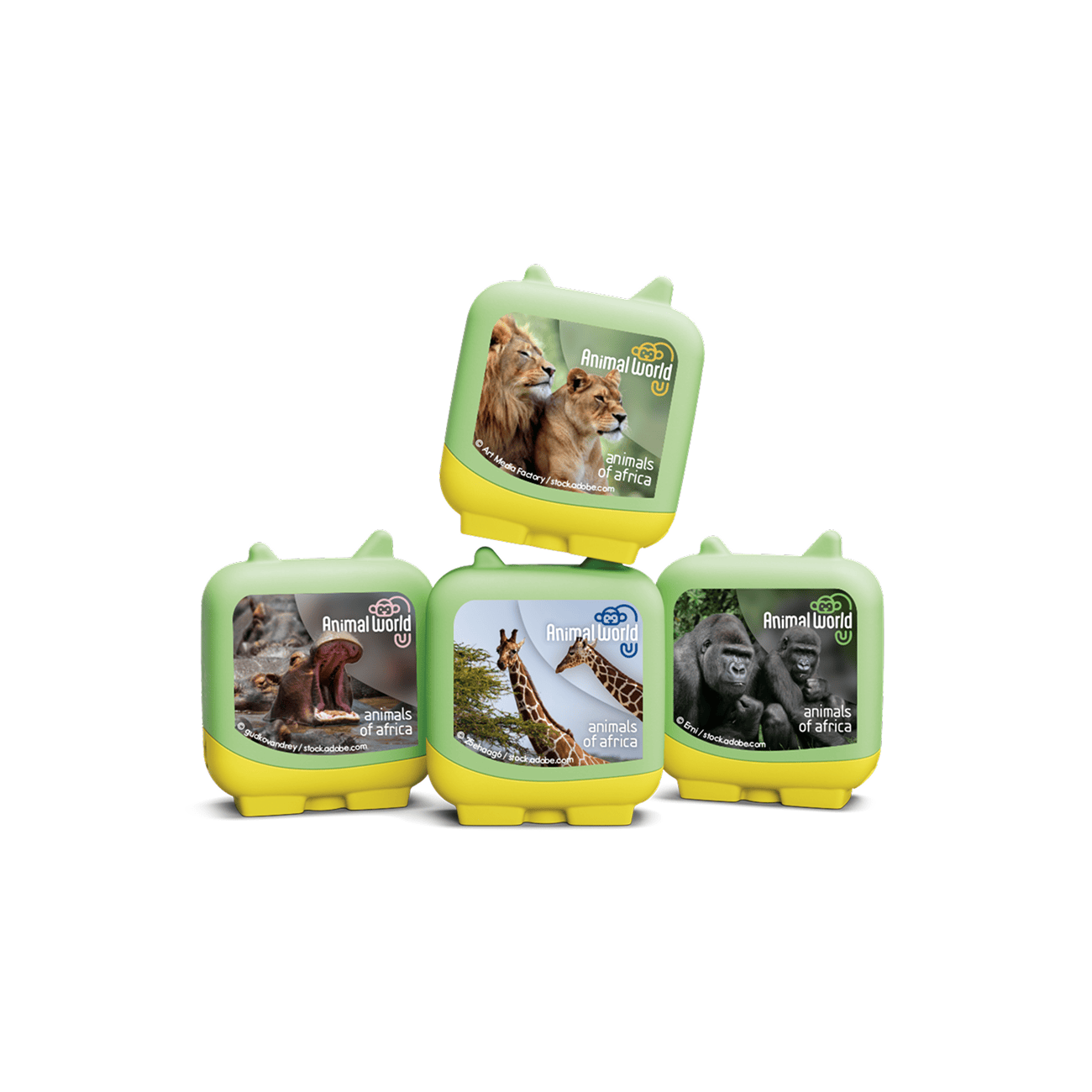 Animal World Animals Of Africa Pocket Tonies - 4 Pack