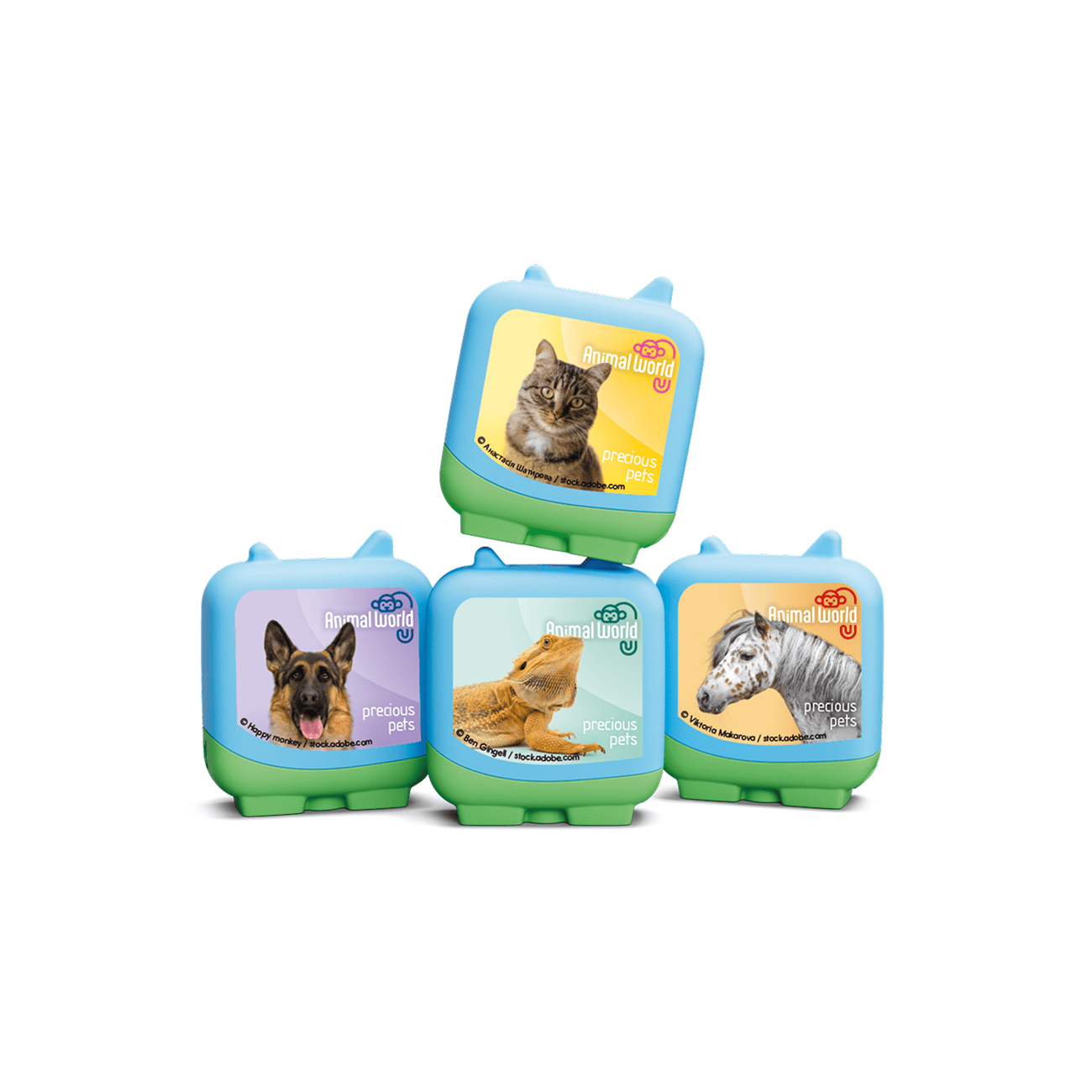 Animal World Precious Pets Pocket Tonies - 4 Pack