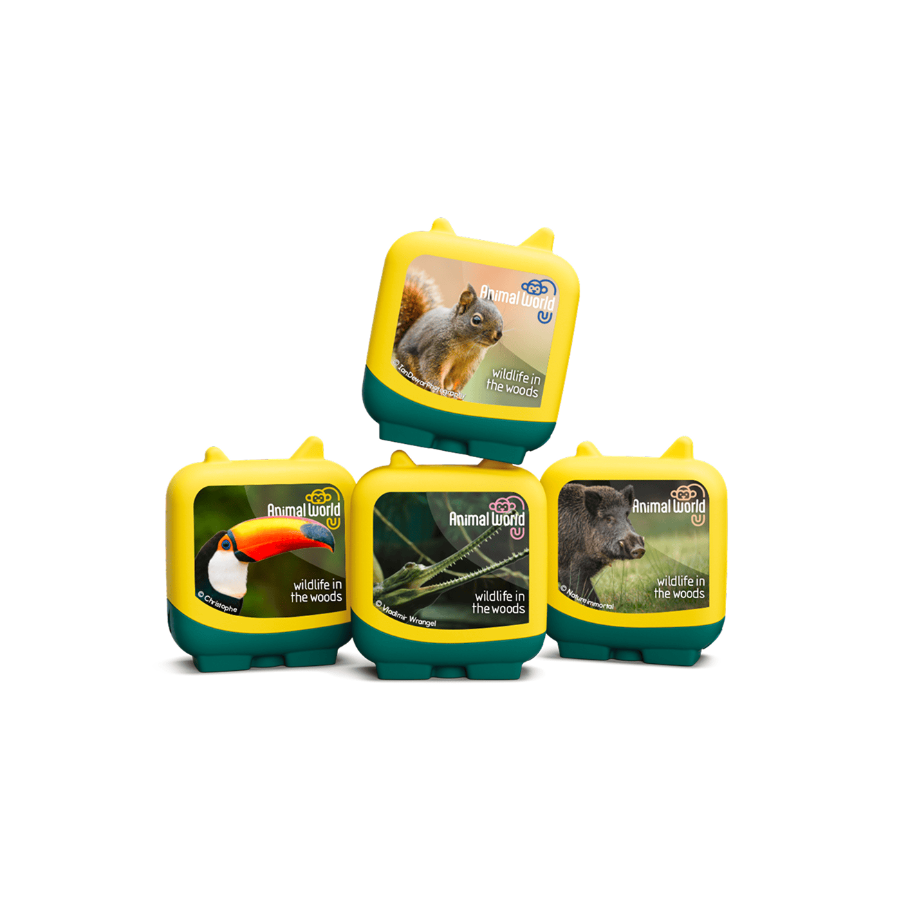 Animal World Wildlife In The Woods Pocket Tonies - 4 Pack